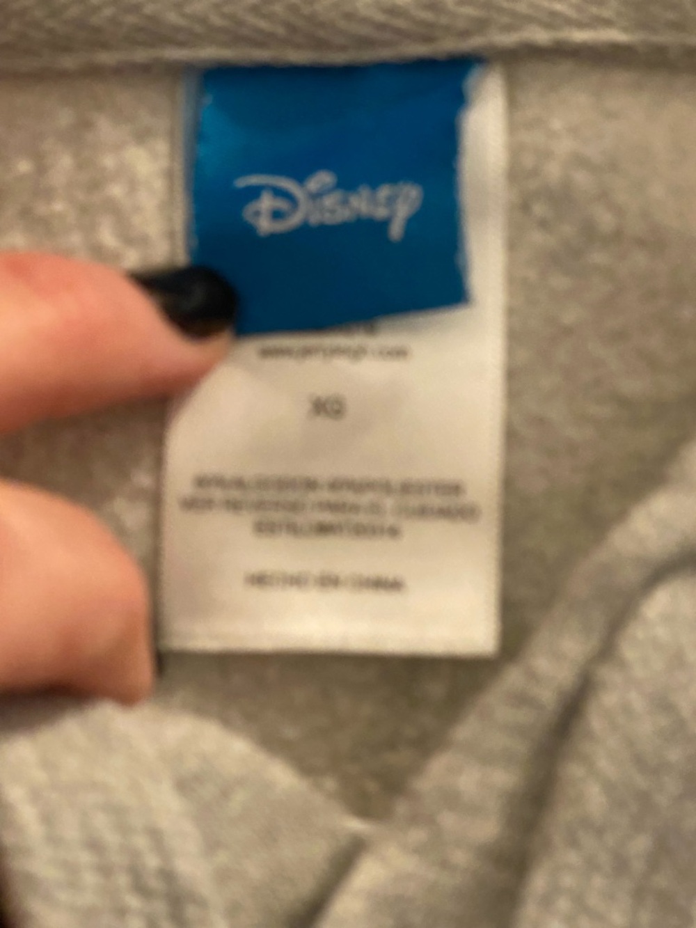 Disney Light Gray Pullover Hoodie with Minnie - Picture 2 of 5